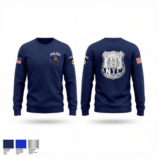 Crew Neck Sweatshirt, NYHP - NYCs Courageous, Police, Teamtime, Team time, sublimation, custom sports apparel, team uniforms, spirit wear, spiritwear, sports uniforms, custom shirts, team store, custom team store, fundraiser sports, apparel fundraiser