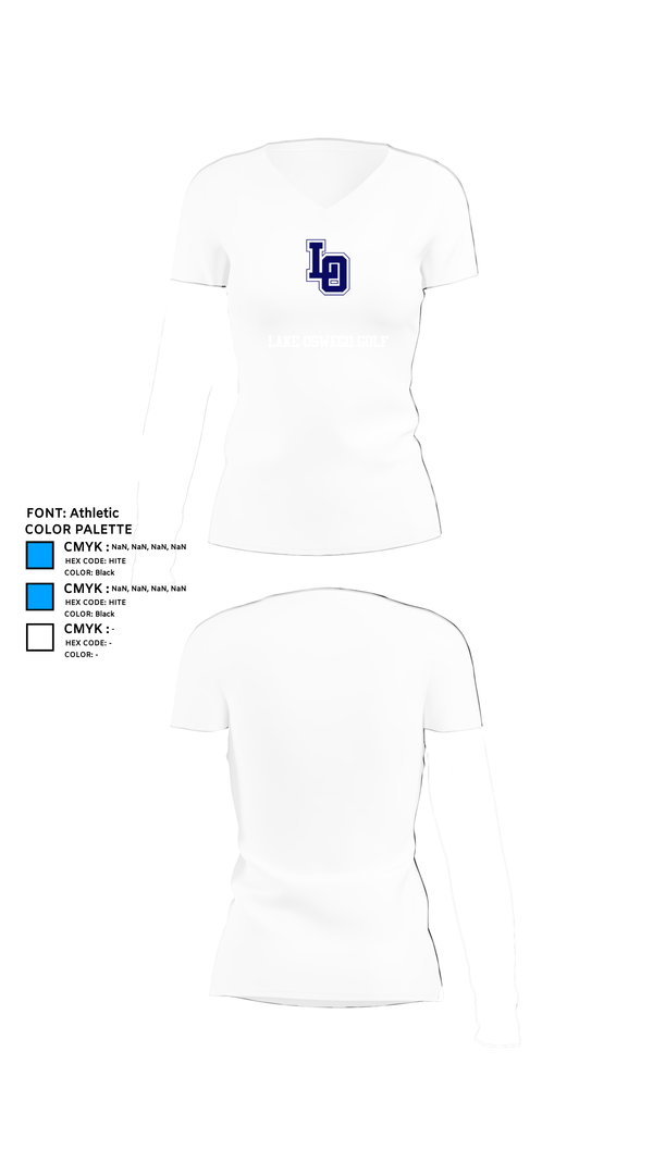 Womens Short Sleeve Vneck Shirt, Lake Oswego Golf, Golf, Teamtime, Team time, sublimation, custom sports apparel, team uniforms, spirit wear, spiritwear, sports uniforms, custom shirts, team store, custom team store, fundraiser sports, apparel fundraiser