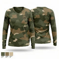 HS RR 92904048 Women's Long Sleeve V-neck Shirt - 1