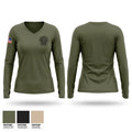 Henry County VA Sheriffs Office Women's Long Sleeve V-neck Shirt - 1