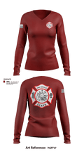 Fire service class 40821457 Women's Long Sleeve V-neck Shirt - 15