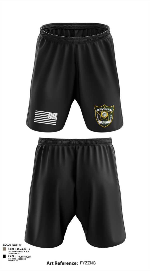 Athletic Shorts With Pockets, Explorer Post 2247, , Teamtime, Team time, sublimation, custom sports apparel, team uniforms, spirit wear, spiritwear, sports uniforms, custom shirts, team store, custom team store, fundraiser sports, apparel fundraiser