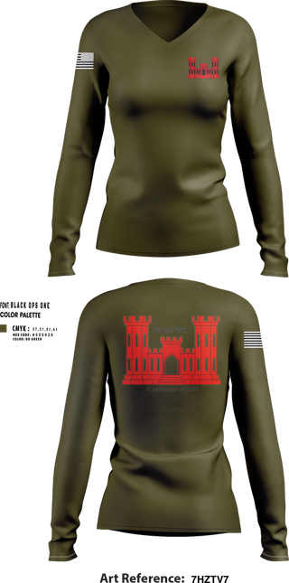 Womens Long Sleeve Vneck Shirt, Engineers, , Teamtime, Team time, sublimation, custom sports apparel, team uniforms, spirit wear, spiritwear, sports uniforms, custom shirts, team store, custom team store, fundraiser sports, apparel fundraiser