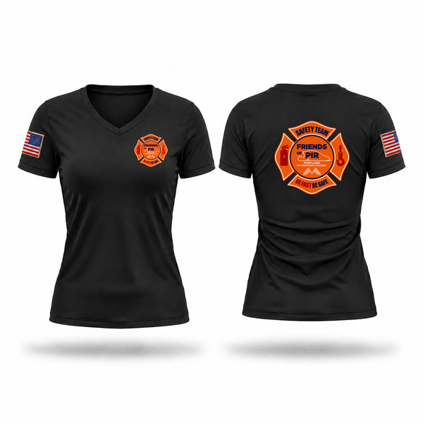 FOPIR Women's Short Sleeve V-neck Shirt - 1