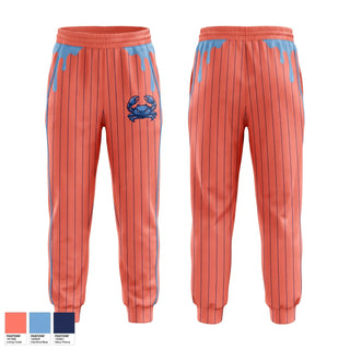 Sweatpants, Back bay blue crabs, Baseball, Teamtime, Team time, sublimation, custom sports apparel, team uniforms, spirit wear, spiritwear, sports uniforms, custom shirts, team store, custom team store, fundraiser sports, apparel fundraiser