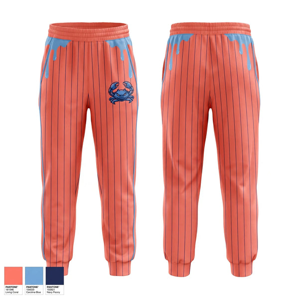 Sweatpants, Back bay blue crabs, Baseball, Teamtime, Team time, sublimation, custom sports apparel, team uniforms, spirit wear, spiritwear, sports uniforms, custom shirts, team store, custom team store, fundraiser sports, apparel fundraiser
