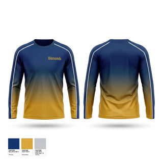 Long Sleeve Performance Shirt, Diamonds, Women's Basketball, Teamtime, Team time, sublimation, custom sports apparel, team uniforms, spirit wear, spiritwear, sports uniforms, custom shirts, team store, custom team store, fundraiser sports, apparel fundraiser