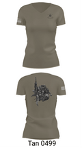 C Co 1-182 2nd PLT 41898460 Women's Short Sleeve V-neck Shirt - 6