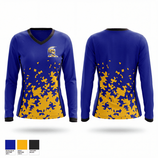 Womens Long Sleeve Vneck Shirt, Lakeview Spartans, Men's Basketball, Teamtime, Team time, sublimation, custom sports apparel, team uniforms, spirit wear, spiritwear, sports uniforms, custom shirts, team store, custom team store, fundraiser sports, apparel fundraiser