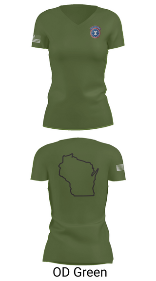 Womens Short Sleeve Vneck Shirt, Waukesha recruiting station, Army, Teamtime, Team time, sublimation, custom sports apparel, team uniforms, spirit wear, spiritwear, sports uniforms, custom shirts, team store, custom team store, fundraiser sports, apparel fundraiser