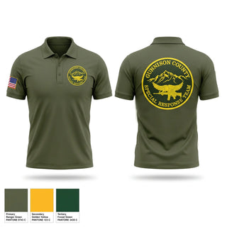 Short Sleeve Performance Polo, Gunnison County Special Response Team, Police, Teamtime, Team time, sublimation, custom sports apparel, team uniforms, spirit wear, spiritwear, sports uniforms, custom shirts, team store, custom team store, fundraiser sports, apparel fundraiser