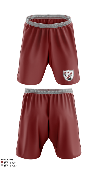 Sheridan High School Bowling 77563042 Athletic Shorts With Pockets - 1