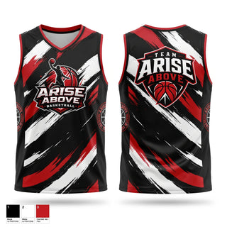 Mens Basketball Jersey, Arise Above, Men's Basketball, Teamtime, Team time, sublimation, custom sports apparel, team uniforms, spirit wear, spiritwear, sports uniforms, custom shirts, team store, custom team store, fundraiser sports, apparel fundraiser