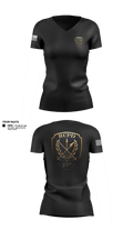 Redwood City PD SRT 72138378 Women's Short Sleeve V-neck Shirt - 1