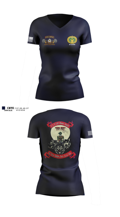 Echo Company 66068178 Women's Short Sleeve V-neck Shirt - 11