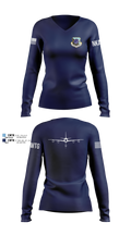 92 OG 52938588 Women's Long Sleeve V-neck Shirt - 6