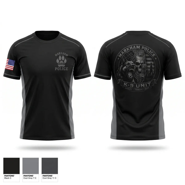 Short Sleeve Performance Shirt, Markham Police K9 Unit, Police, Teamtime, Team time, sublimation, custom sports apparel, team uniforms, spirit wear, spiritwear, sports uniforms, custom shirts, team store, custom team store, fundraiser sports, apparel fundraiser