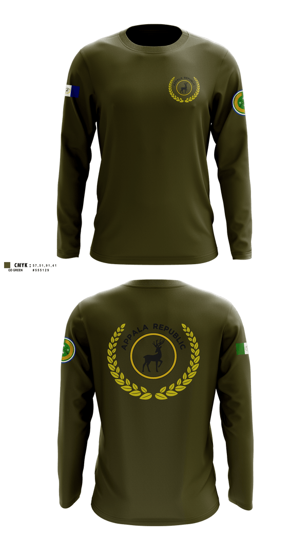 Long Sleeve Performance Shirt, Appala Republic, Army, Teamtime, Team time, sublimation, custom sports apparel, team uniforms, spirit wear, spiritwear, sports uniforms, custom shirts, team store, custom team store, fundraiser sports, apparel fundraiser