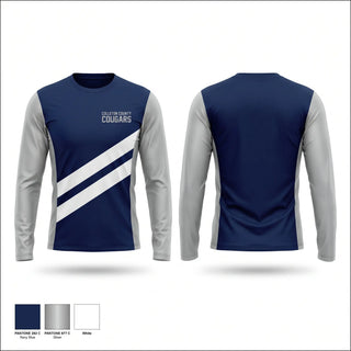 Long Sleeve Performance Shirt, Colleton County Cougars, Track & Field, Teamtime, Team time, sublimation, custom sports apparel, team uniforms, spirit wear, spiritwear, sports uniforms, custom shirts, team store, custom team store, fundraiser sports, apparel fundraiser