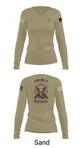 1500 QM Co 49393659 Women's Long Sleeve V-neck Shirt - 97