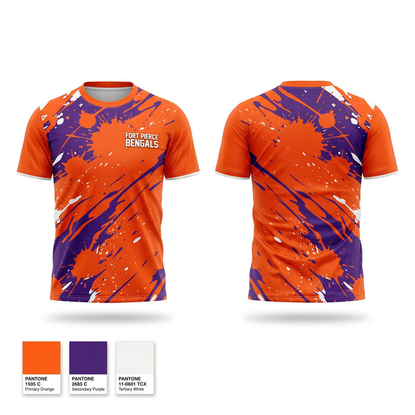 Short Sleeve Performance Shirt, Fort Pierce Bengals, , Teamtime, Team time, sublimation, custom sports apparel, team uniforms, spirit wear, spiritwear, sports uniforms, custom shirts, team store, custom team store, fundraiser sports, apparel fundraiser
