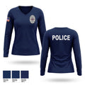 Palm Valley Police Department 14971718 Women's Long Sleeve V-neck Shirt - 1