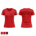 Kimball volunteer fire department 8157693 Women's Short Sleeve V-neck Shirt - 1