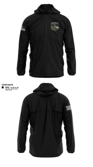 Windbreaker, Platoon B Central Nights, Police, Teamtime, Team time, sublimation, custom sports apparel, team uniforms, spirit wear, spiritwear, sports uniforms, custom shirts, team store, custom team store, fundraiser sports, apparel fundraiser