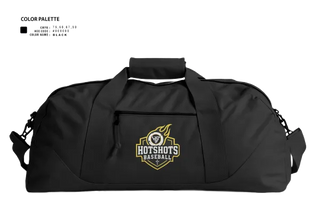 Duffle Bag, Hotshots1, Baseball, Teamtime, Team time, sublimation, custom sports apparel, team uniforms, spirit wear, spiritwear, sports uniforms, custom shirts, team store, custom team store, fundraiser sports, apparel fundraiser