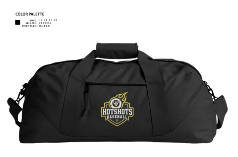 Duffle Bag, Hotshots1, Baseball, Teamtime, Team time, sublimation, custom sports apparel, team uniforms, spirit wear, spiritwear, sports uniforms, custom shirts, team store, custom team store, fundraiser sports, apparel fundraiser
