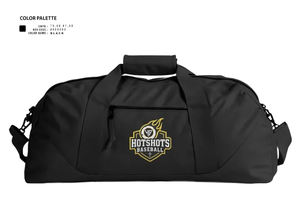 Duffle Bag, Hotshots1, Baseball, Teamtime, Team time, sublimation, custom sports apparel, team uniforms, spirit wear, spiritwear, sports uniforms, custom shirts, team store, custom team store, fundraiser sports, apparel fundraiser