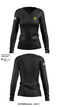 Texas Officer Candidate Class 69 17014937 Women's Long Sleeve V-neck Shirt - 100