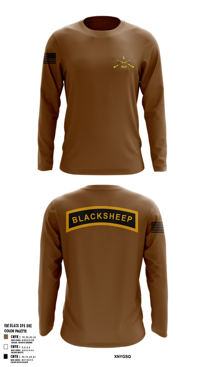 1st PLT B Co 1-173IN 18514147 Long Sleeve Performance Shirt 22