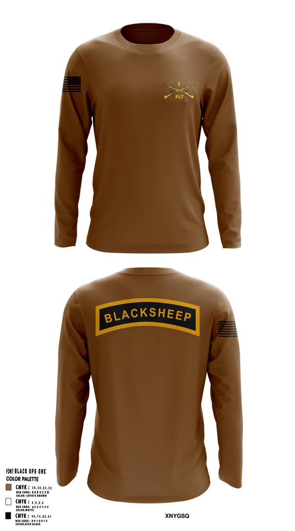 Long Sleeve Performance Shirt, 1st PLT B Co 1-173IN, , Teamtime, Team time, sublimation, custom sports apparel, team uniforms, spirit wear, spiritwear, sports uniforms, custom shirts, team store, custom team store, fundraiser sports, apparel fundraiser