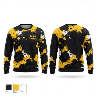 Crew Neck Sweatshirt, Jurupa Steelers, , Teamtime, Team time, sublimation, custom sports apparel, team uniforms, spirit wear, spiritwear, sports uniforms, custom shirts, team store, custom team store, fundraiser sports, apparel fundraiser