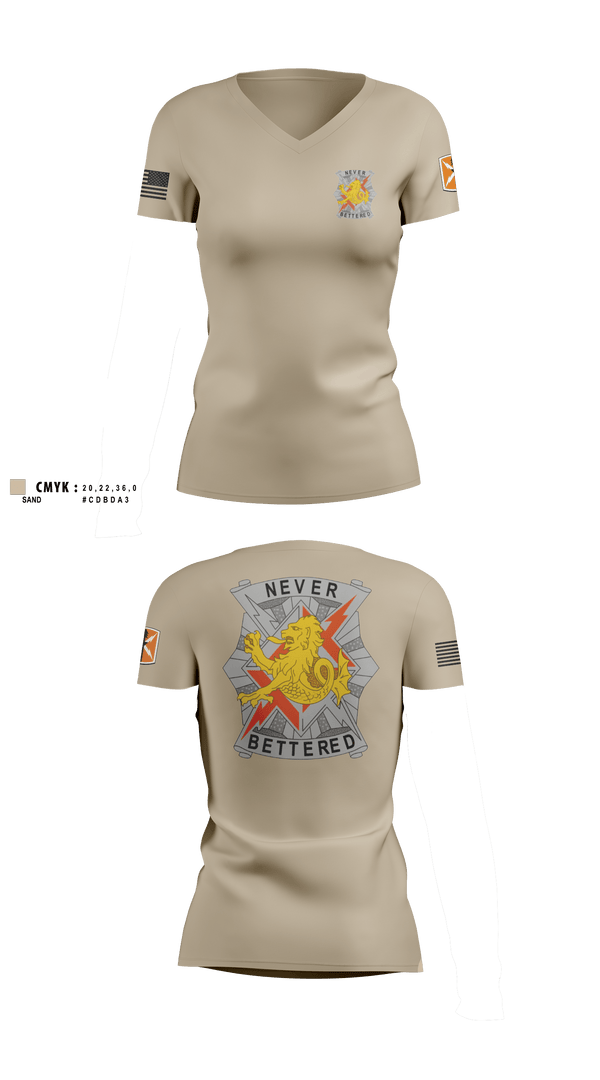 Womens Short Sleeve Vneck Shirt, 78th Signal Battalion, Army, Teamtime, Team time, sublimation, custom sports apparel, team uniforms, spirit wear, spiritwear, sports uniforms, custom shirts, team store, custom team store, fundraiser sports, apparel fundraiser