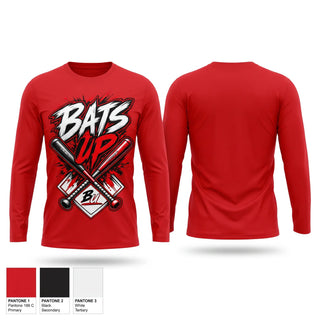 Long Sleeve Performance Shirt, BATS UP, Softball, Teamtime, Team time, sublimation, custom sports apparel, team uniforms, spirit wear, spiritwear, sports uniforms, custom shirts, team store, custom team store, fundraiser sports, apparel fundraiser