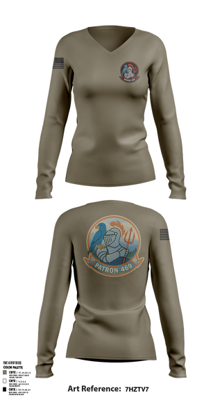 Womens Long Sleeve Vneck Shirt, , Navy, Teamtime, Team time, sublimation, custom sports apparel, team uniforms, spirit wear, spiritwear, sports uniforms, custom shirts, team store, custom team store, fundraiser sports, apparel fundraiser