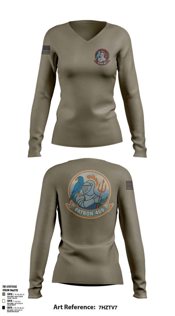 Womens Long Sleeve Vneck Shirt, , Navy, Teamtime, Team time, sublimation, custom sports apparel, team uniforms, spirit wear, spiritwear, sports uniforms, custom shirts, team store, custom team store, fundraiser sports, apparel fundraiser