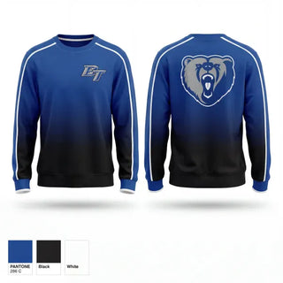 Crew Neck Sweatshirt, Bears, Baseball, Teamtime, Team time, sublimation, custom sports apparel, team uniforms, spirit wear, spiritwear, sports uniforms, custom shirts, team store, custom team store, fundraiser sports, apparel fundraiser
