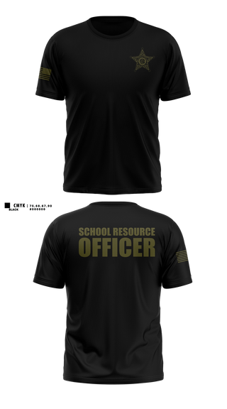 Old School Cotton Feel Shirt, Okaloosa County Sheriff’s Office SRO, Police, Teamtime, Team time, sublimation, custom sports apparel, team uniforms, spirit wear, spiritwear, sports uniforms, custom shirts, team store, custom team store, fundraiser sports, apparel fundraiser