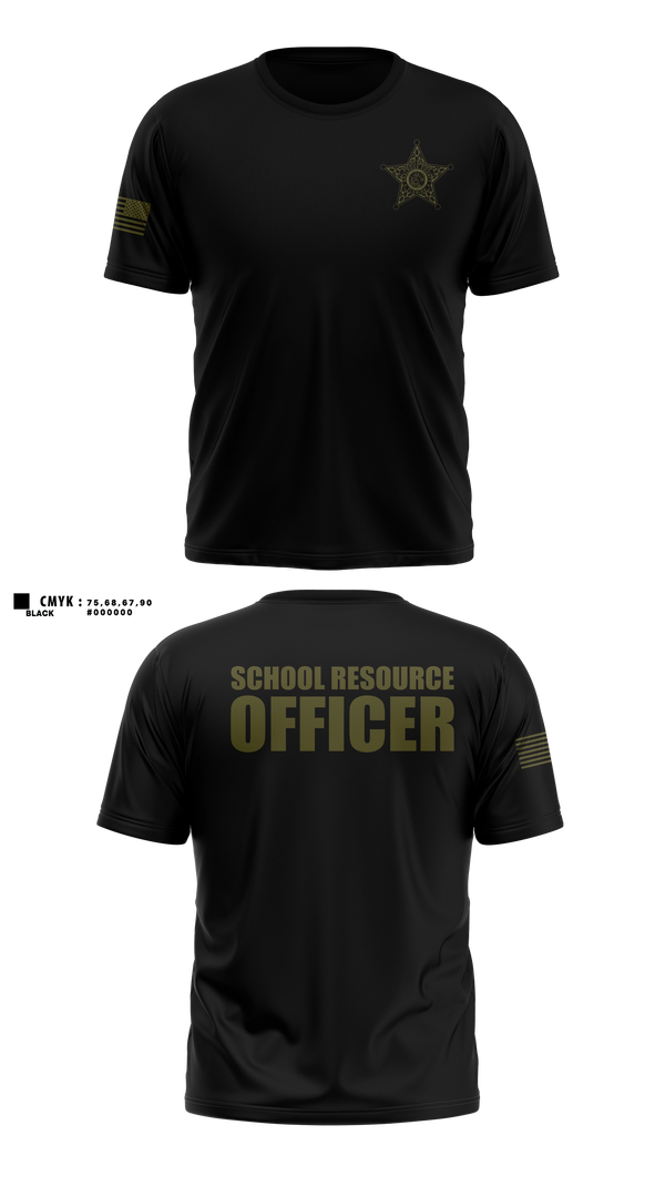 Old School Cotton Feel Shirt, Okaloosa County Sheriff’s Office SRO, Police, Teamtime, Team time, sublimation, custom sports apparel, team uniforms, spirit wear, spiritwear, sports uniforms, custom shirts, team store, custom team store, fundraiser sports, apparel fundraiser