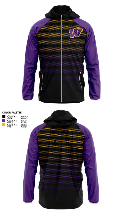 Wilson High School Wrestling 62815969 Windbreaker - 1