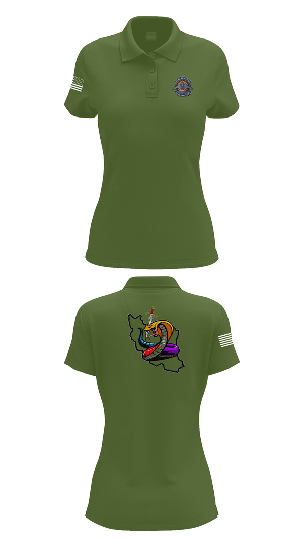 Womens Short Sleeve Performance Polo, Iran DCIT, Army, Teamtime, Team time, sublimation, custom sports apparel, team uniforms, spirit wear, spiritwear, sports uniforms, custom shirts, team store, custom team store, fundraiser sports, apparel fundraiser