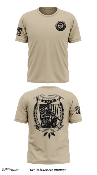Short Sleeve Performance Shirt, Jefferson County Sheriff's Office S.O.R.T., Police, Teamtime, Team time, sublimation, custom sports apparel, team uniforms, spirit wear, spiritwear, sports uniforms, custom shirts, team store, custom team store, fundraiser sports, apparel fundraiser