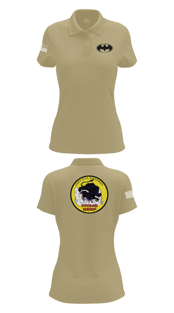 Womens Short Sleeve Performance Polo, 185th CES, Navy, Teamtime, Team time, sublimation, custom sports apparel, team uniforms, spirit wear, spiritwear, sports uniforms, custom shirts, team store, custom team store, fundraiser sports, apparel fundraiser