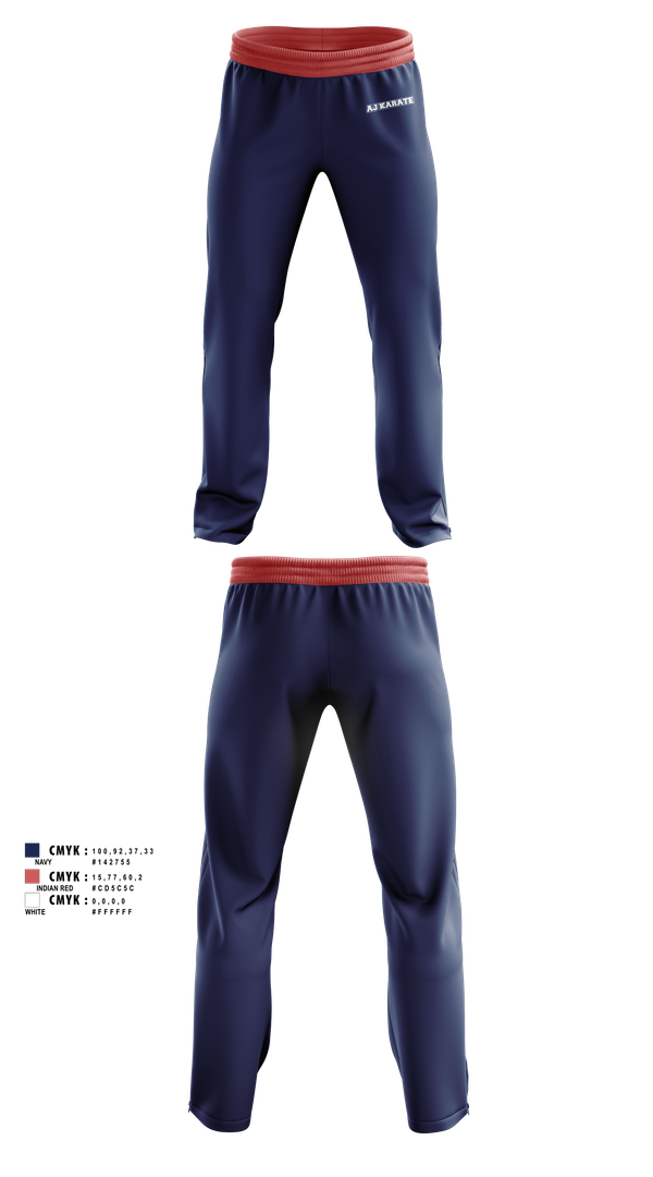Sweatpants, AJKarateAJKarate, Spirit Store, Teamtime, Team time, sublimation, custom sports apparel, team uniforms, spirit wear, spiritwear, sports uniforms, custom shirts, team store, custom team store, fundraiser sports, apparel fundraiser