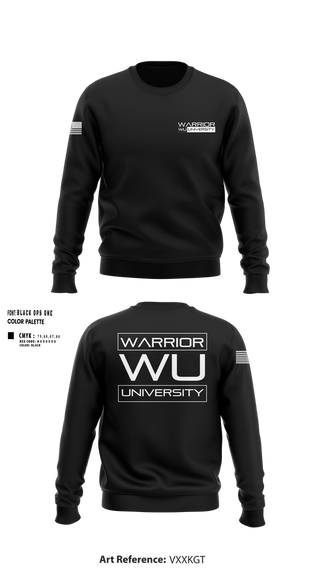 Crew Neck Sweatshirt, Warrior University, , Teamtime, Team time, sublimation, custom sports apparel, team uniforms, spirit wear, spiritwear, sports uniforms, custom shirts, team store, custom team store, fundraiser sports, apparel fundraiser