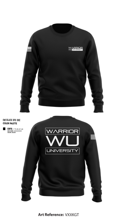 Warrior University Crew Neck Sweatshirt - 100