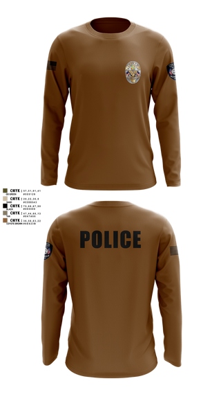Long Sleeve Performance Shirt, Miami Police Department, , Teamtime, Team time, sublimation, custom sports apparel, team uniforms, spirit wear, spiritwear, sports uniforms, custom shirts, team store, custom team store, fundraiser sports, apparel fundraiser